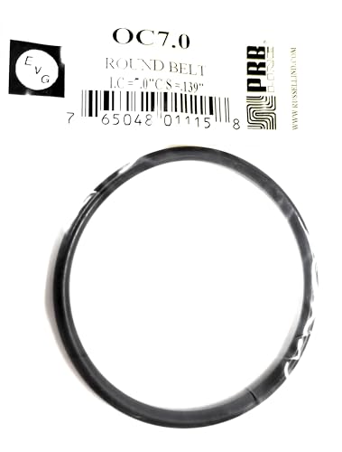 OC7.0, Round Rubber Belt, for Replacement for Tape Player I.C=7.0", C/S=.139"