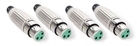 4 - Geniune New Switchcraft AAA3FZ 3 Pin XLR Female Mic Connector, Cable Mount