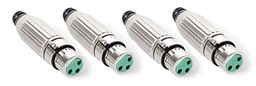 4 - Geniune New Switchcraft AAA3FZ 3 Pin XLR Female Mic Connector, Cable Mount