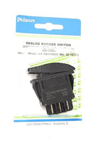 Marine Grade DPDT Rocker Switch, 20 Amp, 6 Quick Connect Terminals, 1.45" x 0.83" Hole