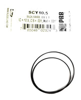 SCY10.5, Rubber Square Belt, for Replacement for Tape Player I.C.=10.5" C/S=.031", Wall=.031"