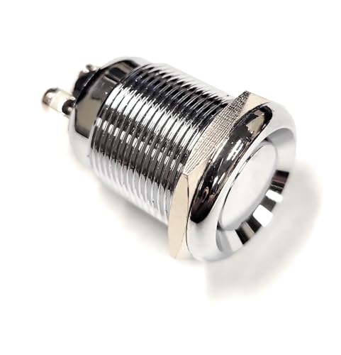66-2438 Weather-Proof Anti-Vandal momentary Push Button Switch Normally Open 4 amp Rated (1pc) 19mm Hole