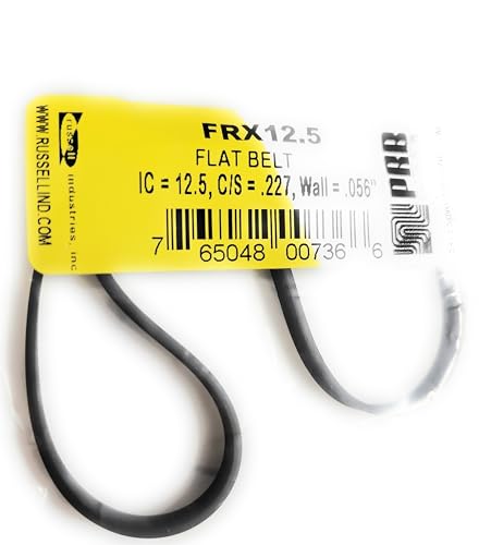 Drive Belt Flat Rubber FRX12.5 (1PC) I.C. 12.5" X C/S .227" Wall Thickness .056" PRB/EVG for Replacement for Tape Players and Turntables