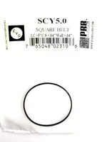 Rubber Drive Belt for Replacement for Tape Players SCY5.0 PRB EVG Square Cut, I.C. 5" in X C/S .04WALL Thickness .04 (1 Piece)