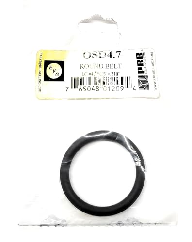 Drive Belt Round Rubber Type for Tape Player Replacement (1PC) OSD4.7 EVG/PRB I.C. 4.7" X C/S .210"