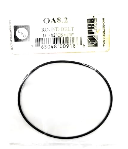 OA8.2, Round Rubber Black Belt, I.C=8.2", C/S=.070"