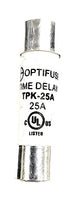 Fuse 25 AMP 500V OPTIFUSE TPK-25A (1PC) EQUIV to FNQ-25 FLQ025 ATQ25 TIME DELAY Fuse UL Listed 1.5 INCH Long