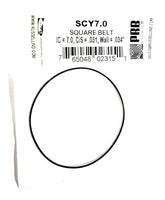 SCY7.0 Square Belt for Replacement for Tape Player IC=7.0, C/S=.031, Wall=.034" 1 Piece