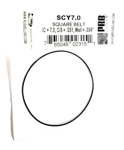 SCY7.0 Square Belt for Replacement for Tape Player IC=7.0, C/S=.031, Wall=.034" 1 Piece