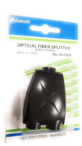 Philmore Fiber Optic Splitter, Toslink 3-Way Female Adapter, Model 45-1258