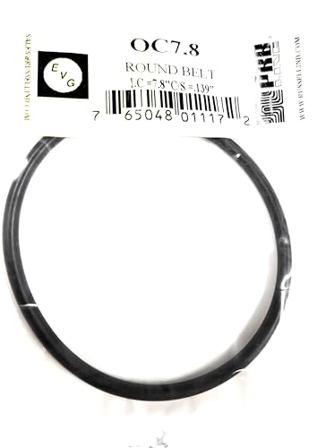 OC7.8, Rubber Round Belt for Replacement for Tape Player I.C. =7.8", C/S=.139"