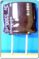 UPF0J332MHH6TN Aluminum Electrolytic Capacitor 3300uf 6.3V, Radial Lead, 105deg C