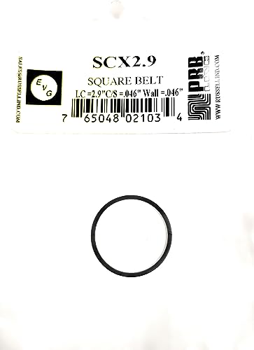 SCX2.9 Drive Belt for Tape Player Square Type 2.9" I.C 046" Wall X .046" C.S. (1PC) PRB EVG