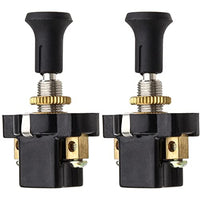 Aracombie 2 Pcs 8mm/0.31” Pull Switch On Off,12V Push Pull Light Switch for Car Auto Boat Golf Carts