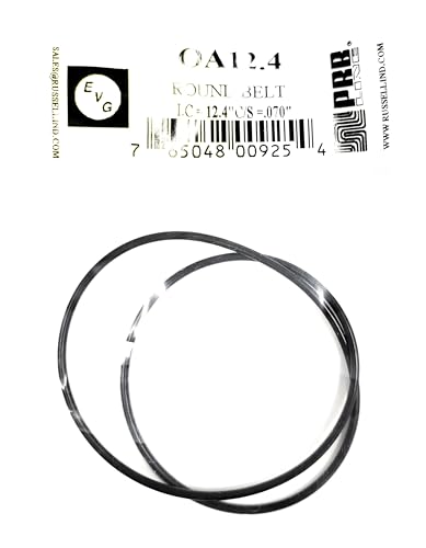 Drive Belt (Round Rubber Type) Replacement for Tape Player EVG/PRB (1PC) OA12.4 I.C. 12.4" X C/S .070" Thickness