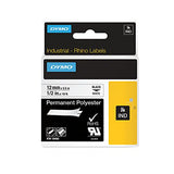 DYMO 1805442 Rhino Permanent Adhesive Polyester Label Tape