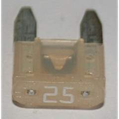 BFMN-1225 FUSE 25A 32V MINI BLADE (25 PIECES)