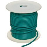 22M-100-GREEN 22AWG MILW76D TYPE MW GREEN STRANDED (7X30) HOOKUP WIRE 100 FOOT ROLL 1000V 80C