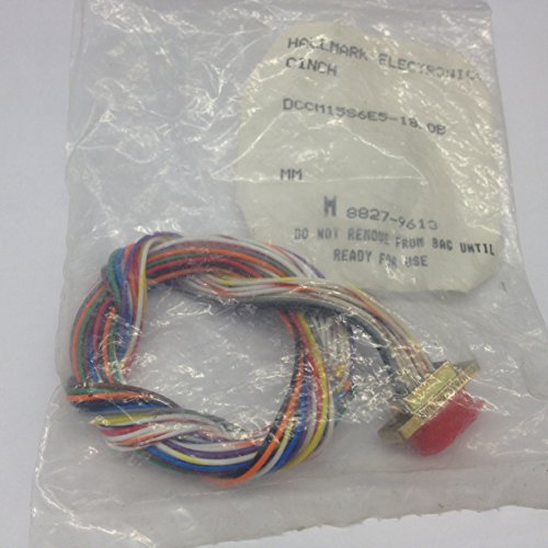 DCCM15S6E5-18.0B Micro D-Sub Cable Assembly 15 Pin Female Connector with 18.0in Wire Leads (1 piece)