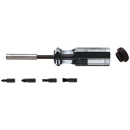 Magnetic Screwdriver Set with #1 and #2 Phillips Bits and 3/16 and 9/32-Inch Slotted Bits Klein Tools 70035
