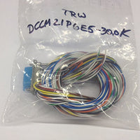 DCCM21P6E5-30.0K Micro D-Sub Cable Assembly 21 Pin Male Connector with 30.0in Wire Leads (1 piece)