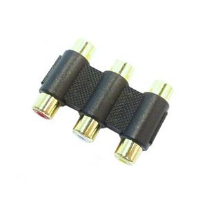 Triple RCA Jack A/V Adapters (Red / White / Yellow) : 45-333G