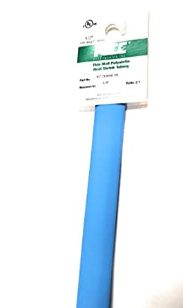 NTE Electronics 47-20848-BL Heat Shrink Tubing, Thin Wall, 2:1 Shrink Ratio, 1/2" Diameter, 48" Length, Blue