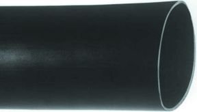 ALPHA WIRE FIT-221-1/2 BK105 HEAT SHRINK TUBING, 12.7MM ID, PO, BLK, PK OF 5 4FT PCS