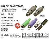 Pan Pacific MD-6S MINI DIN FEMALE CONNECTOR 6 PIN SOLDER