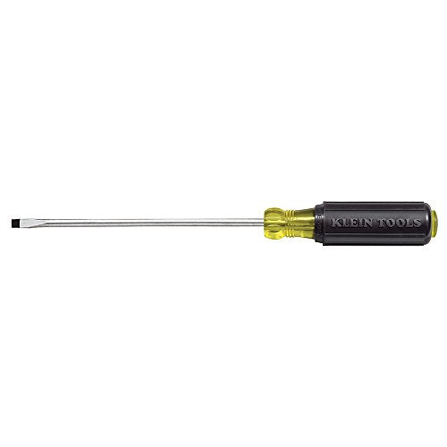 Mini Flathead Screwdriver with 1/8-Inch Cabinet Tip, 3-Inch Round Shank, Cushion Grip Handle Klein Tools 608-3