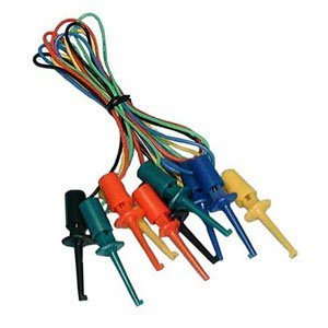 500-PHIL Pack of (5) IC Test Leads 16" Length Mini IC Clip at Each End