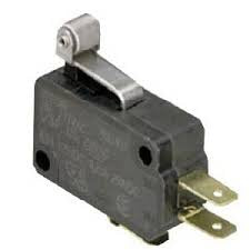 GC Electronics 35-874 Momentary Snap Action Switch Short Lever W/Roller, SPDT, 15A 125/250VAC, 1/2A 125VDC, 1/4A 250VDC, .187 QC Terminals, .81 in Lever length