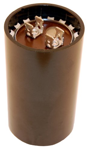 NTE Electronics MSC250V216 Series MSC Motor Start AC Electrolytic Capacitor, Two 0.250" Quick Connect Terminals, 216-259 µF Capacitance, 220/250V