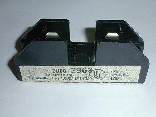 Bussmann 2963 Fuse Block for 13/32 x 1-1/2 Class G Fuses 30A 300V (1 piece)