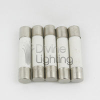 5 Qty. Divine Lighting ABC 5A Fast-Blow Ceramic Fuse 5 Amp 250v ABC5A; ABC5 ABC 5A Fast-Blow Fuse (also 3AB). Ceramic 1/4 in x 1.25 in