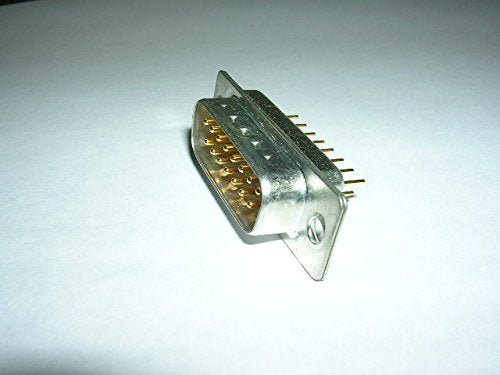 Dip solder straight PCB mount connector DB-15 Male, Model: T15P-1 (10/PACK)