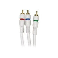 Steren Python Component Video Cable . Rca Male . Rca Male . 6Ft . Ivory "Product Type: Hardware Connectivity/Connector Cables"