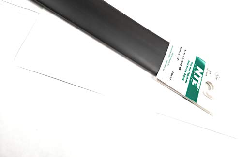 NTE Electronics 47-21048-BK Heat Shrink Tubing, Thin Wall, 2:1 Shrink Ratio, 1" Diameter, 48" Length, Black