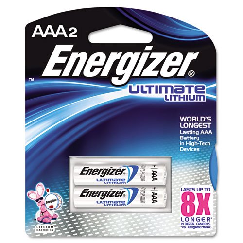 Energizer - e² Lithium Batteries, AAA, 2 Batteries/Pack L92BP-2 (DMi PK