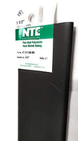 NTE Electronics 47-21148-BK Heat Shrink Tubing, Thin Wall, 2:1 Shrink Ratio, 1 1/2" Diameter, 48" Length, Black