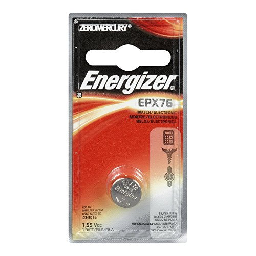 EVEREADY BATTERY Watch/Electronic Battery, SilvOx, EPX76, 1.5V, MercFree (EPX76BPZ)