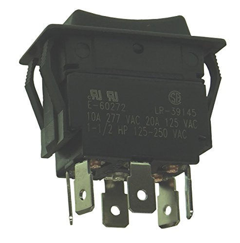 Philmore LKG Double Pole Heavy Duty Momentary Rocker Switch - DPDT / (On) - Off - (On) : 30-695