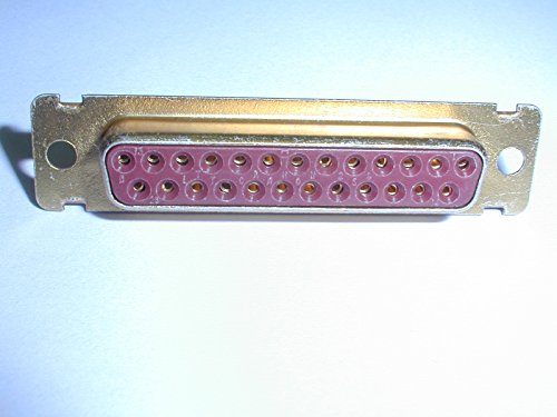 DBC-25SBF 25 Pin Female D-Sub Connector with Straight Dip Solder PCB Pins (1 piece)