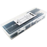 HS-ASST-02 NTE Heat Shrink 2:1 Black Assorted Sizes 2-1/2 158 Pc. Box