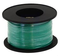 22L-1000-GREEN 22AWG MILW16878/1 GREEN STRANDED (7X30) HOOKUP WIRE 1000FT ROLL 600V 105C